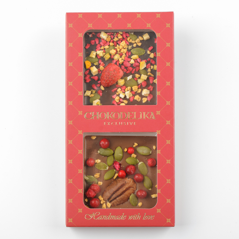 

Подарочный набор Клубника + брусника (70г) коробка