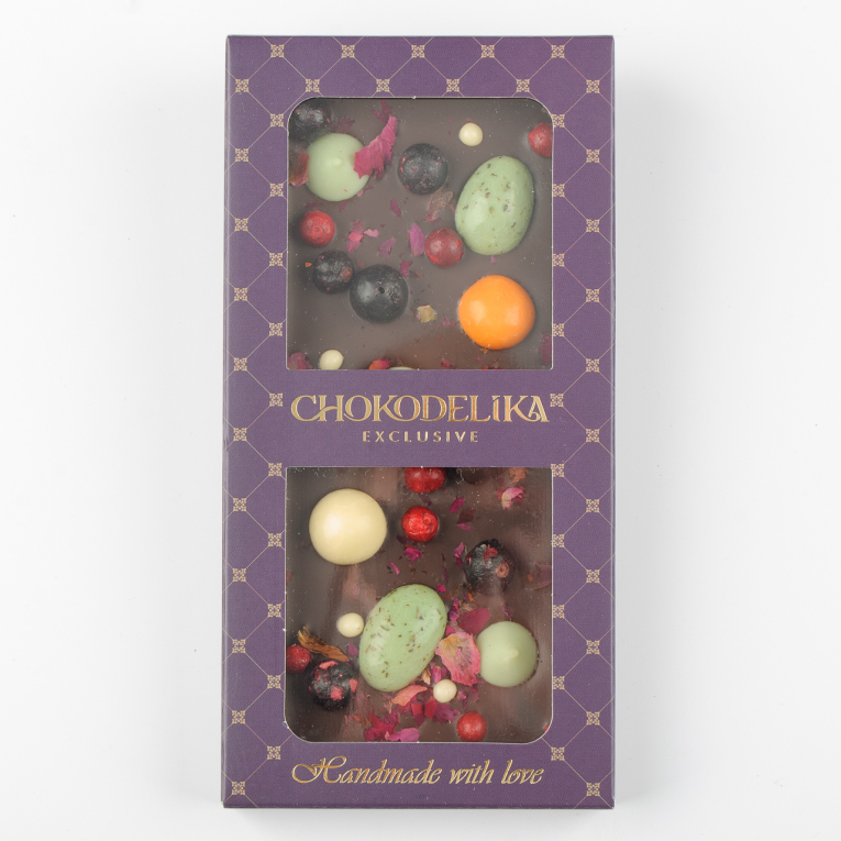 

Шоколад темный Драгоценности с украшением (100г)
