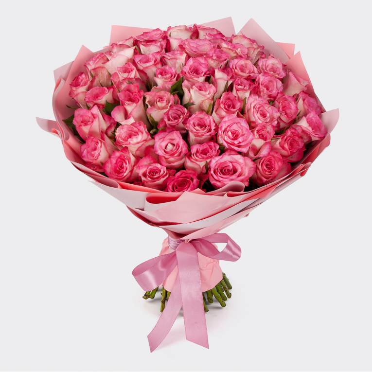 Букет из 51 розы Любовное приключение мыло palmolive натурэль ощущение нежности с экстрактом лепестков роз и молочком 90 г