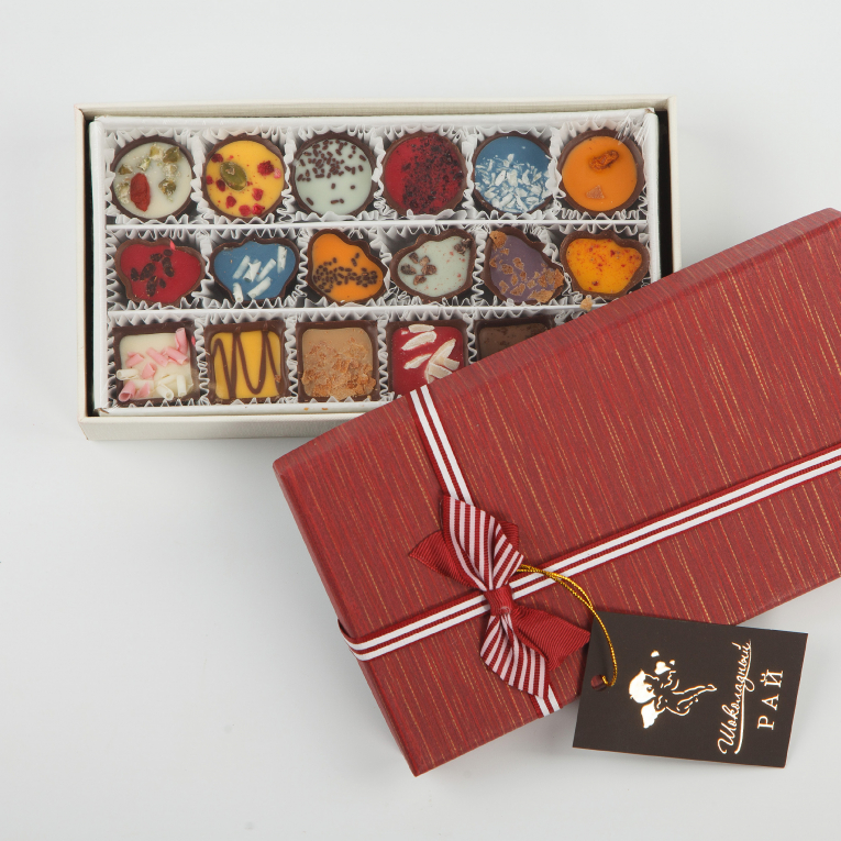 Набор конфет «Ассорти» (250 г) коробка складная под 8 конфет шоколад белая 17 7 х 17 8 х 3 8 см