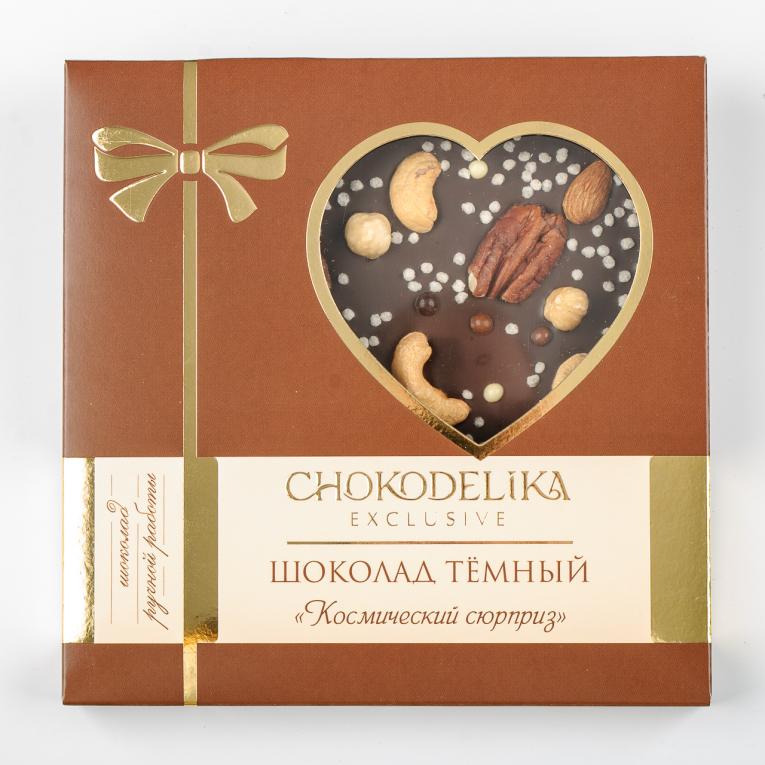 

Шоколад темный Космический сюрприз с украшением (150г)