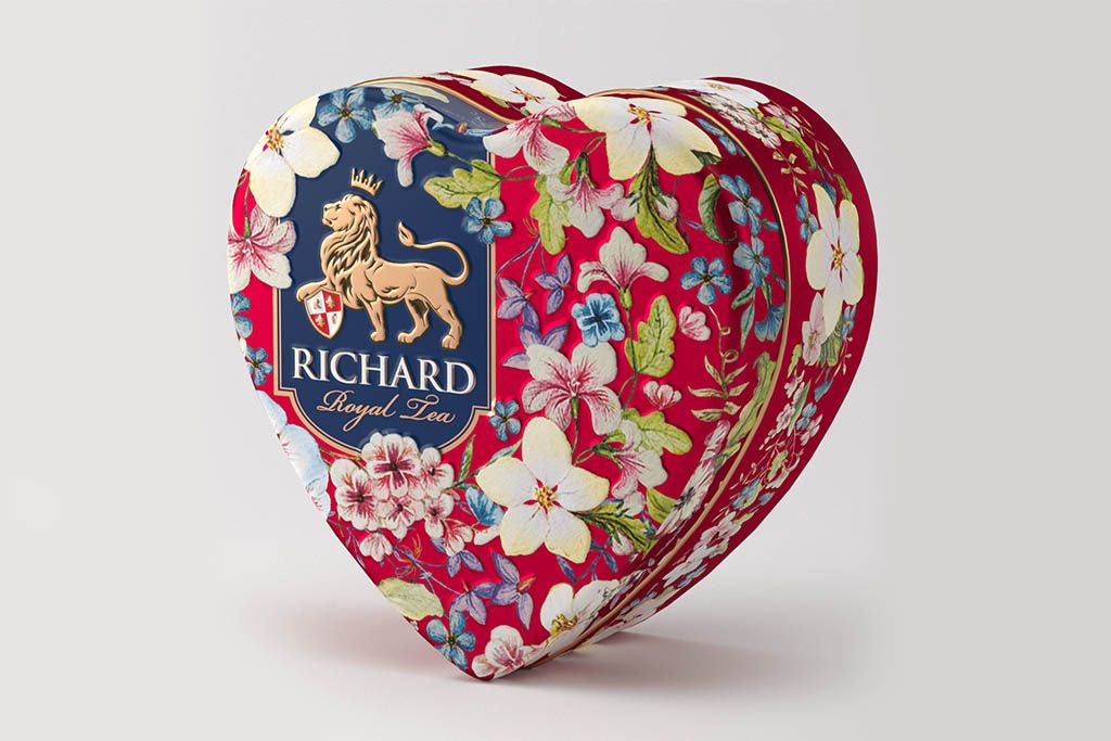 Чай Richard &quot;Royal Heart&quot; (красное сердце) от СоюзЦветТорг