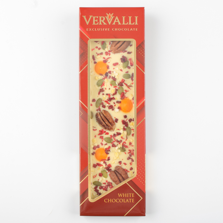 

Шоколад белый Пекан, апельсин, манго VERVALLI (110г)