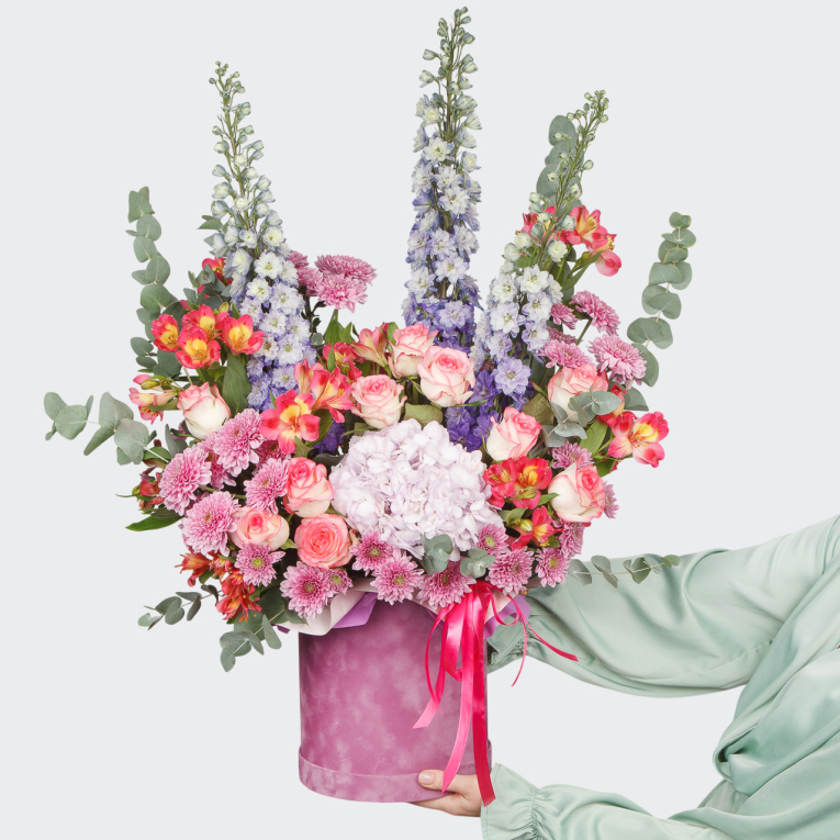 

Букет в коробке Колыбель весны