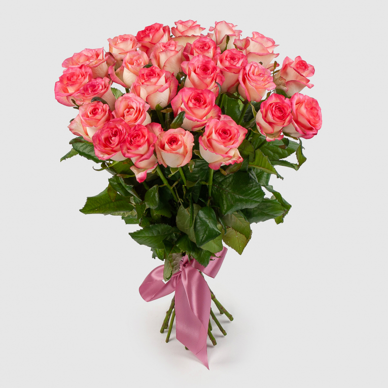 Букет из 25 роз Розовая лагуна