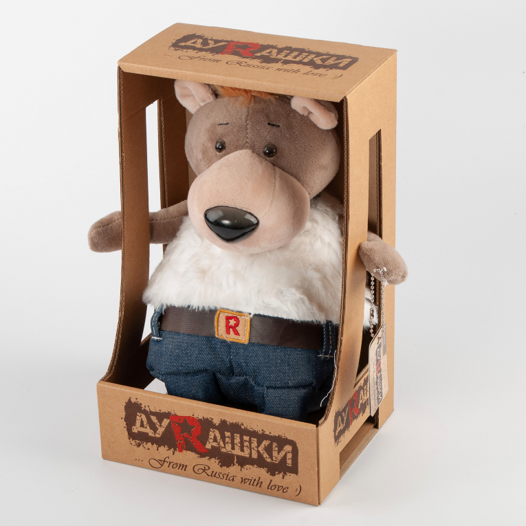Мягкая игрушка «Медведь в джинсах» мультиплеер азбукварик добрые друзья