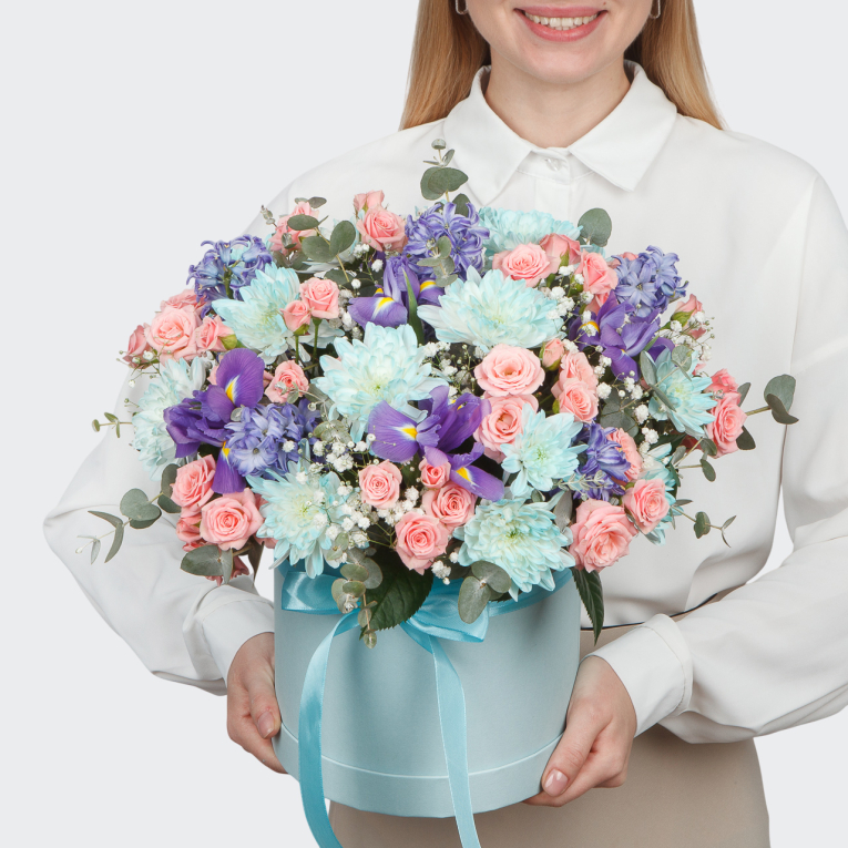 

Букет в коробке Дыхание рассвета