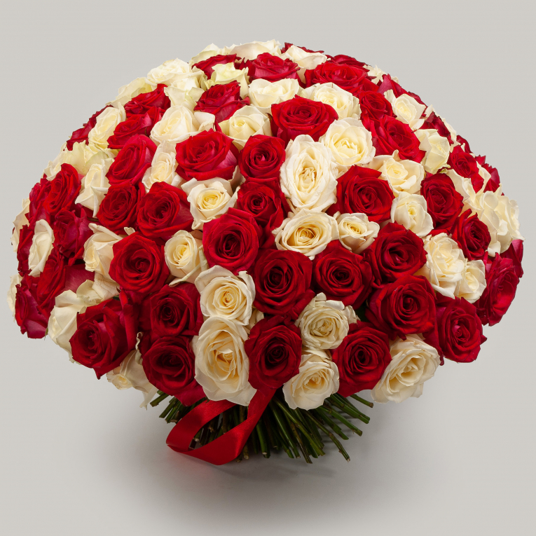 Букет из 151 розы Вера и любовь