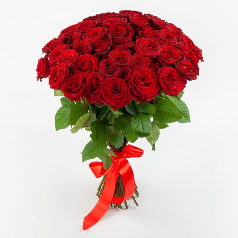 Букет из 51 розы Красная буква