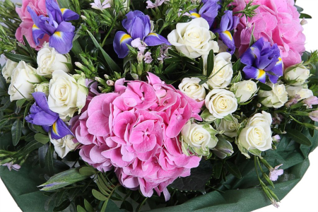 Букет с гортензиями Восторженный поклонник