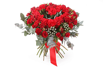 Букет с красными гвоздиками Любовь земная
