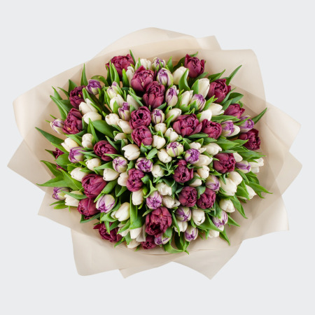 Букет 101 тюльпан Дорога сна