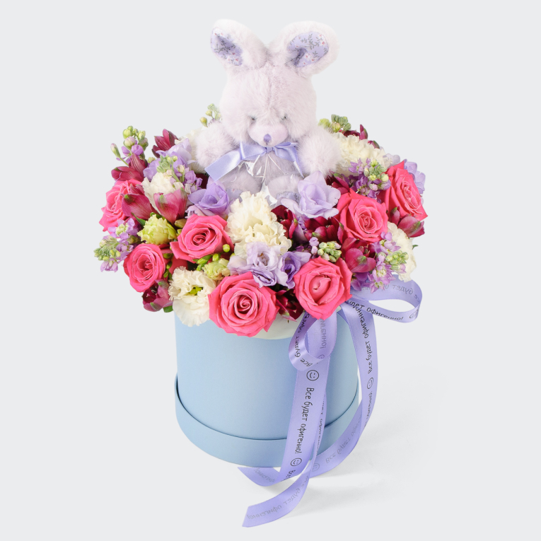 Букет в коробке День нежности