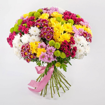 Букет 31 кустовая хризантема + Десерт в ПОДАРОК!