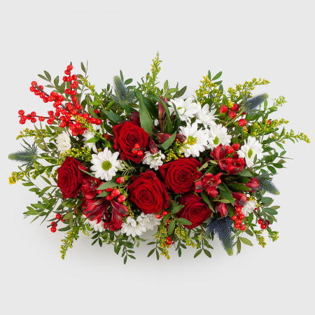 Букет в кашпо Огонь души