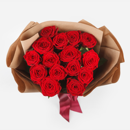 Букет из 15 роз Люблю тебя