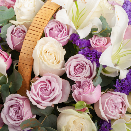 Букет в корзинке Цветочное небо