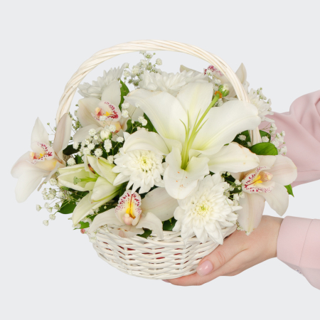 Букет в корзине Летний бриз