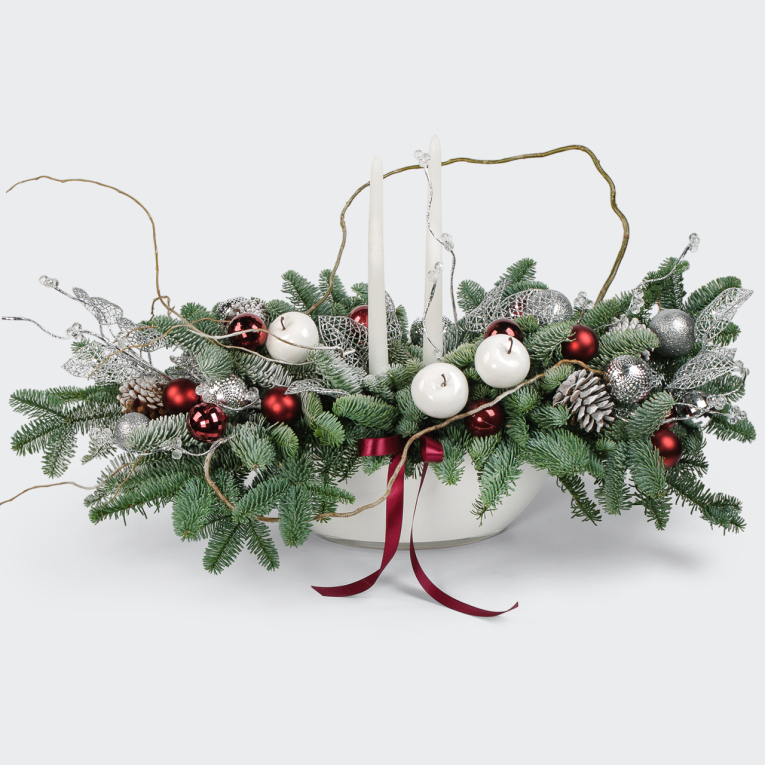 Композиция Снежная роза