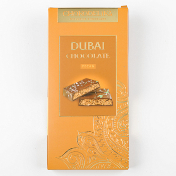 Шоколад темный Dubai Pecan с начинкой (180г)