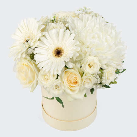 Букет в коробке Белое сияние