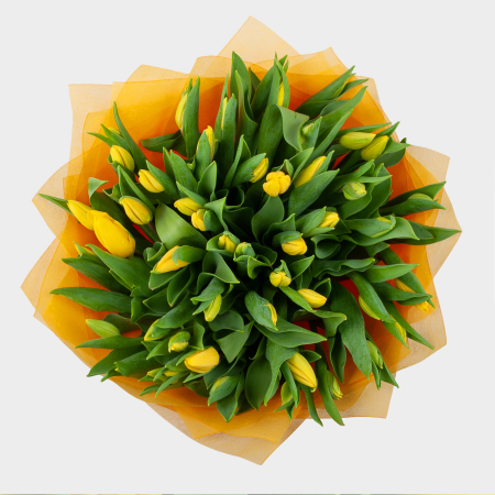 Букет 101 тюльпан Весенние лучи