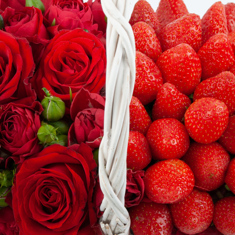 Композиция в корзине Летняя романтика