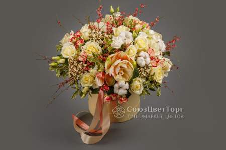 Букет в коробке Снова о любви