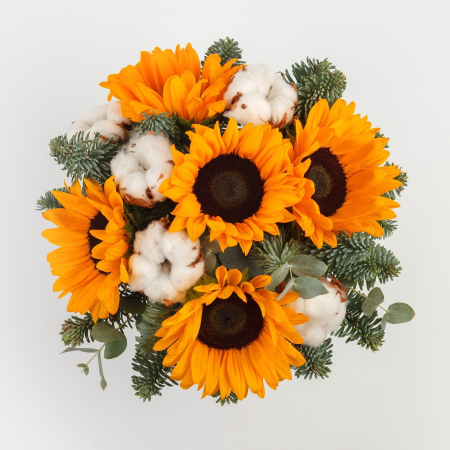 Букет в коробке Превращения солнца