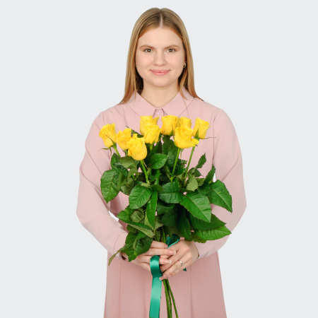 Букет 9 роз Илиос