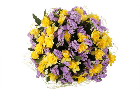 Букет с нарциссами Озеро Нарцисса