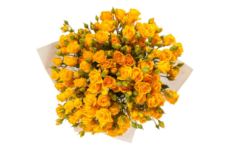 Букет 15 кустовых роз Еллоу