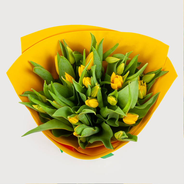 Букет Первые лучи (25 тюльпанов)