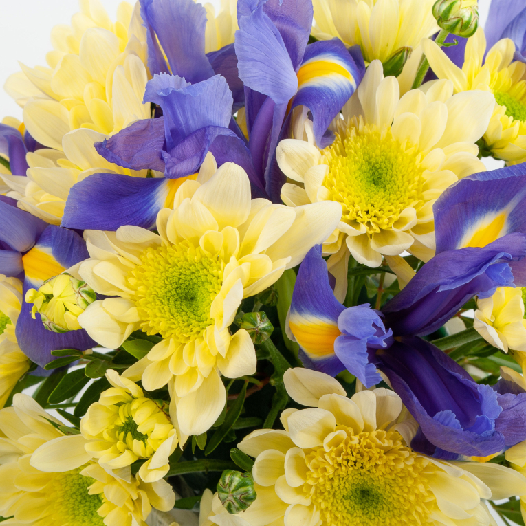 Букет в кашпо Деревенский мотив