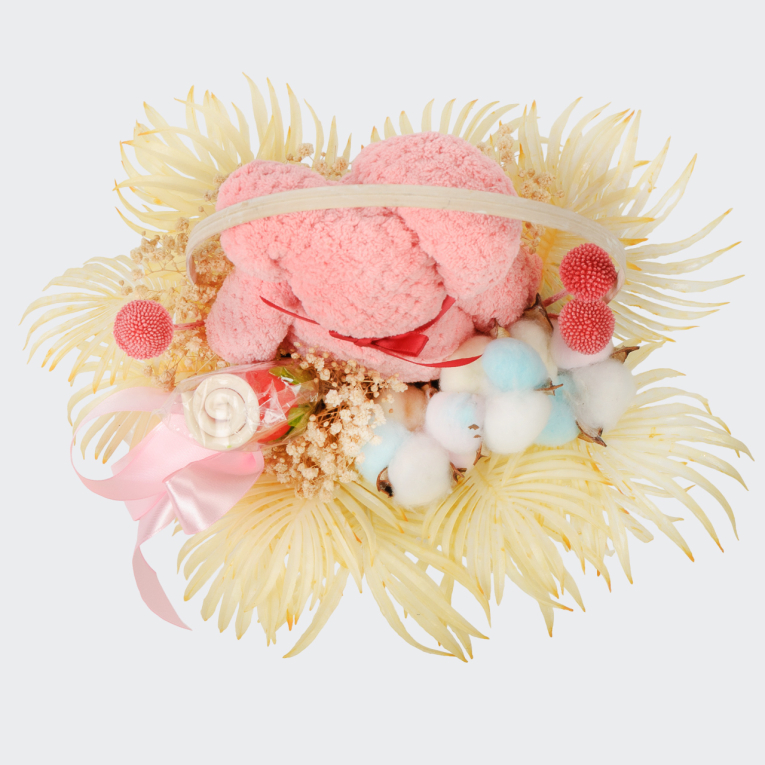 Композиция в корзине Утренние объятия