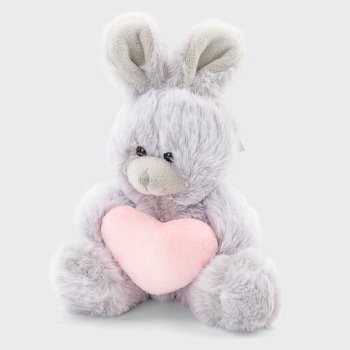 Брелок «Зайка с сердечком» (сиреневый)