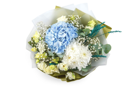Букет с гортензией Фея воздуха