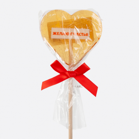Леденец на палочке «Желаю счастья»