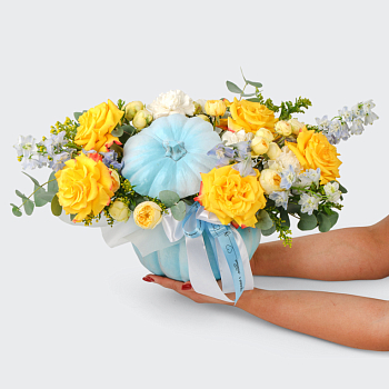 Композиция в тыкве Звездная пыль