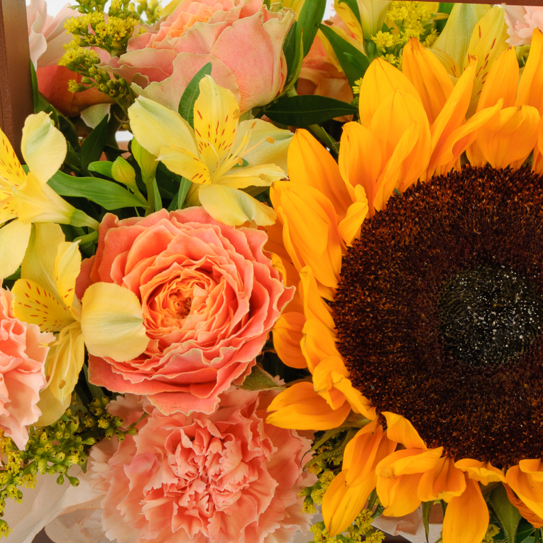 Букет в ящике Первая звезда