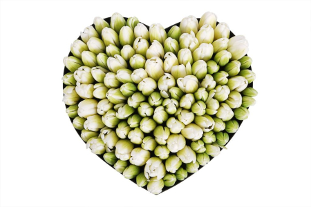 Композиция Весеннее вдохновение (макси), белая