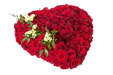 Букет Горячее сердце