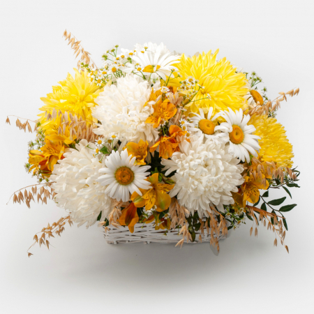 Букет в корзине Звонкие голоса