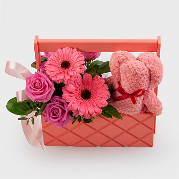 Композиция в кашпо Французский шик