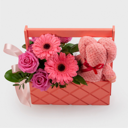 Композиция в кашпо Французский шик