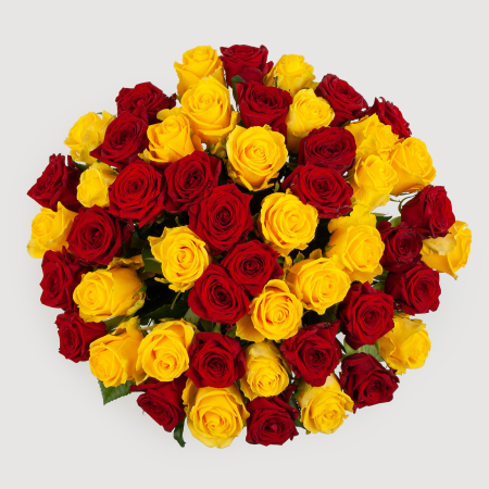 Букет из 51 розы Солнце Индии
