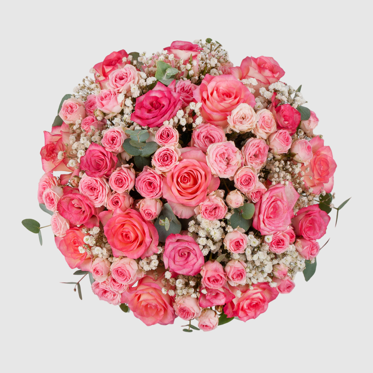 Цветы в коробке Розовый бархат