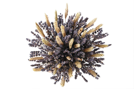 Букет с лавандой Золотая нива