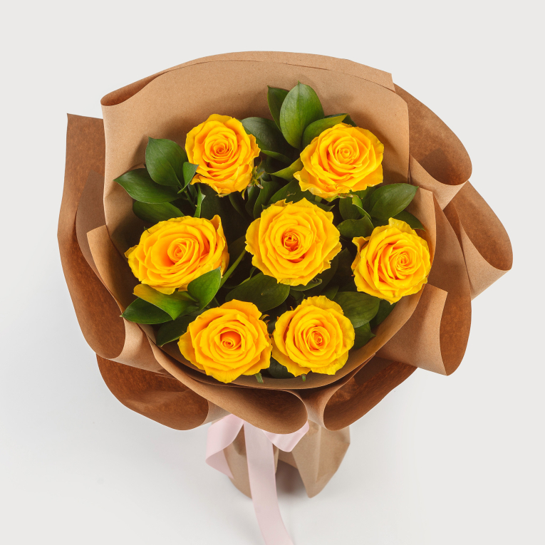 Букет роз Лимонная мечта