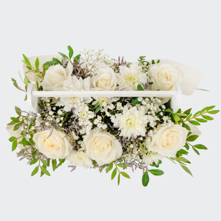 Букет в ящике Высокие чувства